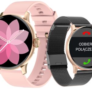 Smartwatch Giewont Supernova SmartCall GW330-4 Black Shine/Powder Pink