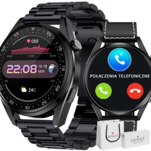 Smartwatch Giewont Vertex SmartCall GW450-2 Carbon/Carbon Leather