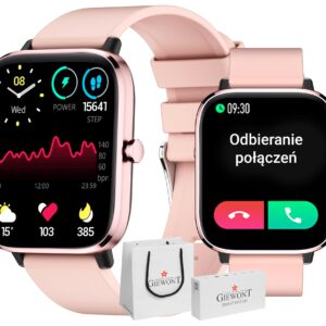 Smartwatch Giewont Dynamic SmartCall GW230-1 - Rose Gold/Powder Pink