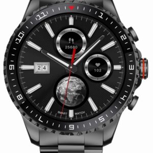 Smartwatch Męski GRAVITY GT16-2 Black / Czarna Bransoleta